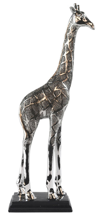 Resin Giraffe Medium Silver Finish